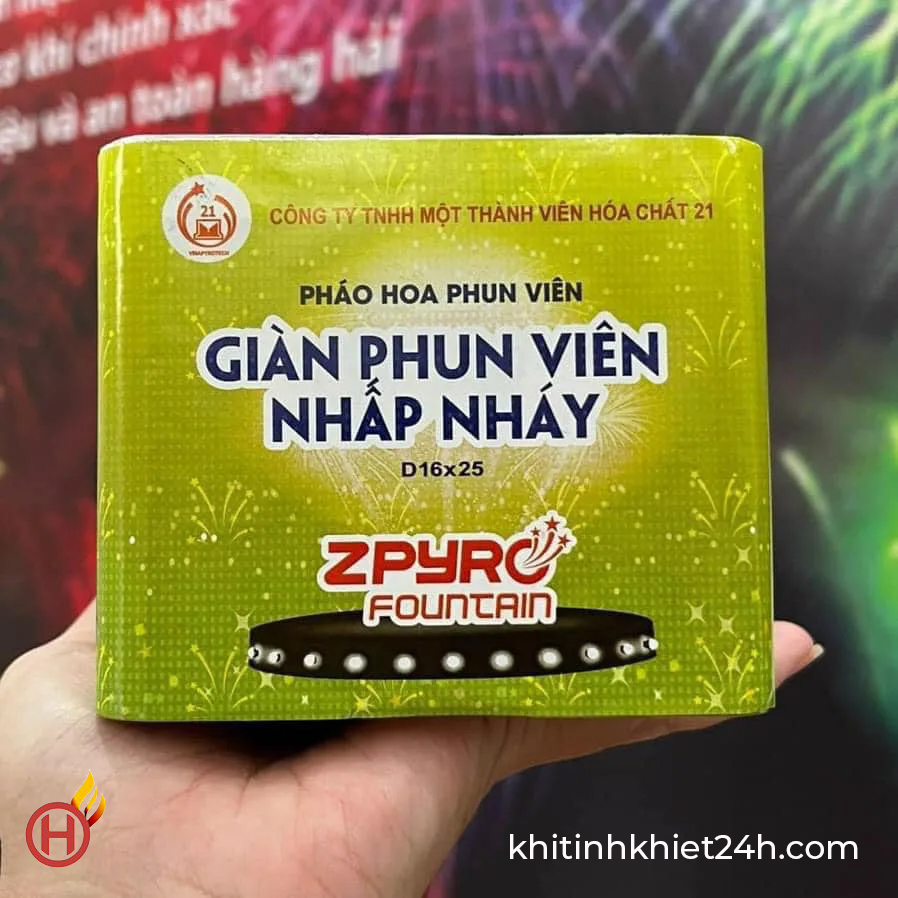giàn phun viên nhấp nháy