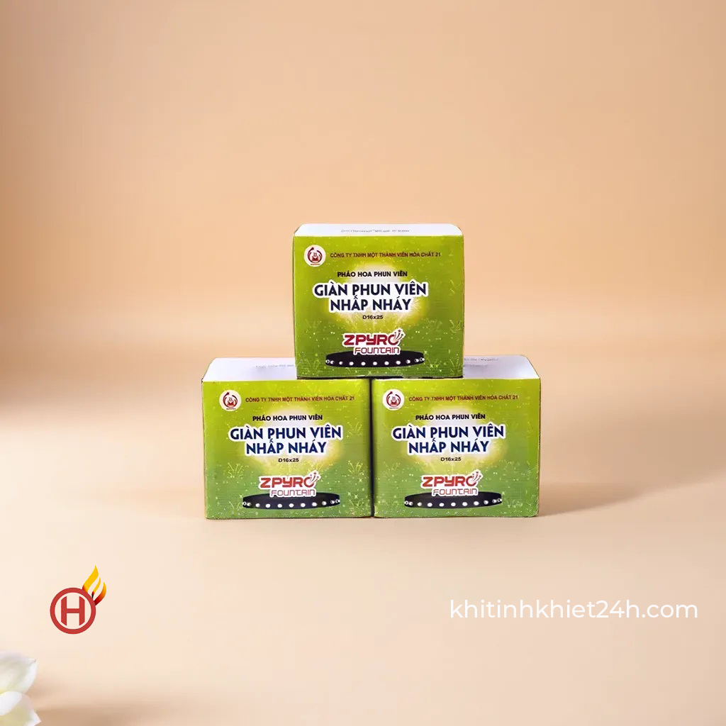 giàn phun viên nhấp nháy